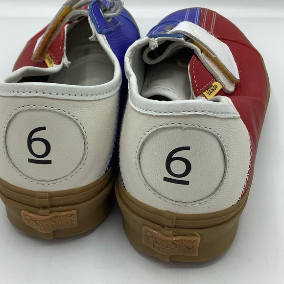 Vans Multicolor Leather Sneakers with Velcro Straps - Picture 7 of 9